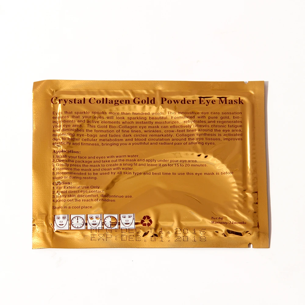 HODAF OEM 24k Gold Under Eye Gold Masks Disposable Under Eye Patches
