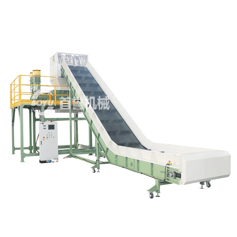 Waste metal bucket shredder