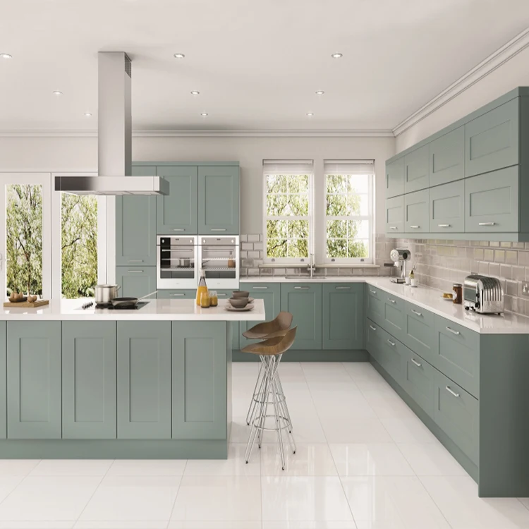 shaker gray glossy ethiopian furniture kitchen cabinet set european style kitchen cabinets for custom prefab houses