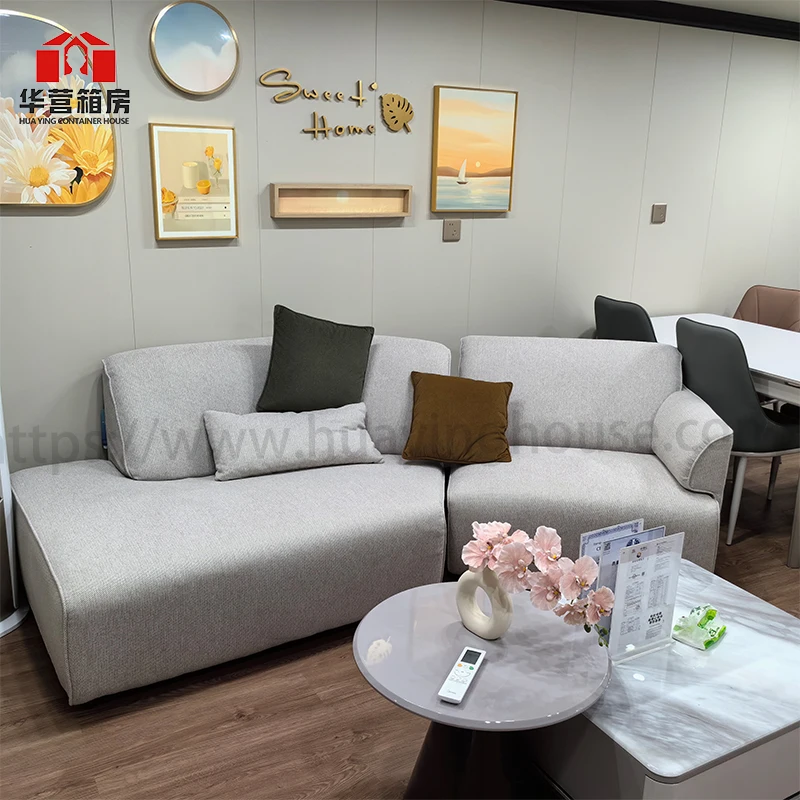 2-Story Expandable Prefabricated Container House 40 Ft & 20 Ft Steel Prefab Villa Hotel Shop Use