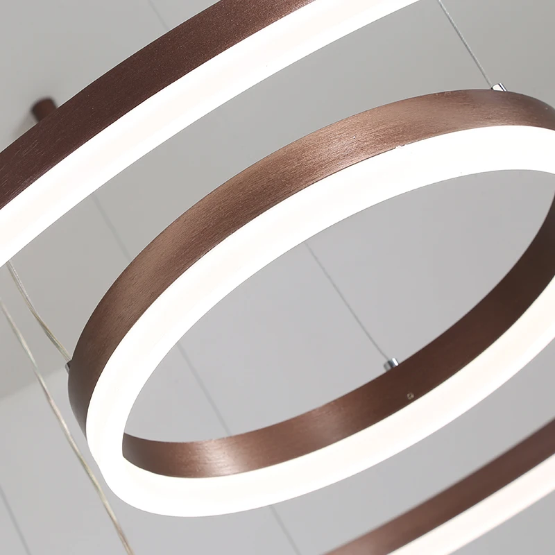 High Quality Customized modern clear hang tube drop pendant light for bedroom