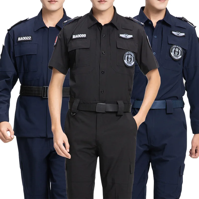 High quality long sleeve short sleeve custom security officer guard uniform security guard uniforms for sale