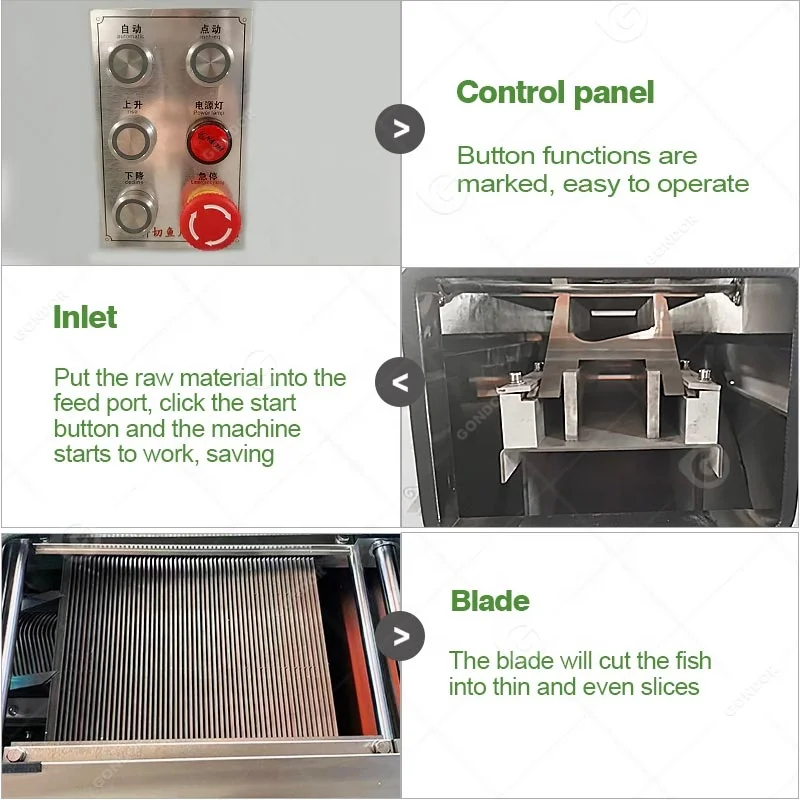 Oblique Automatic Fish Tilapia Slicer Cutter Fillet Machine