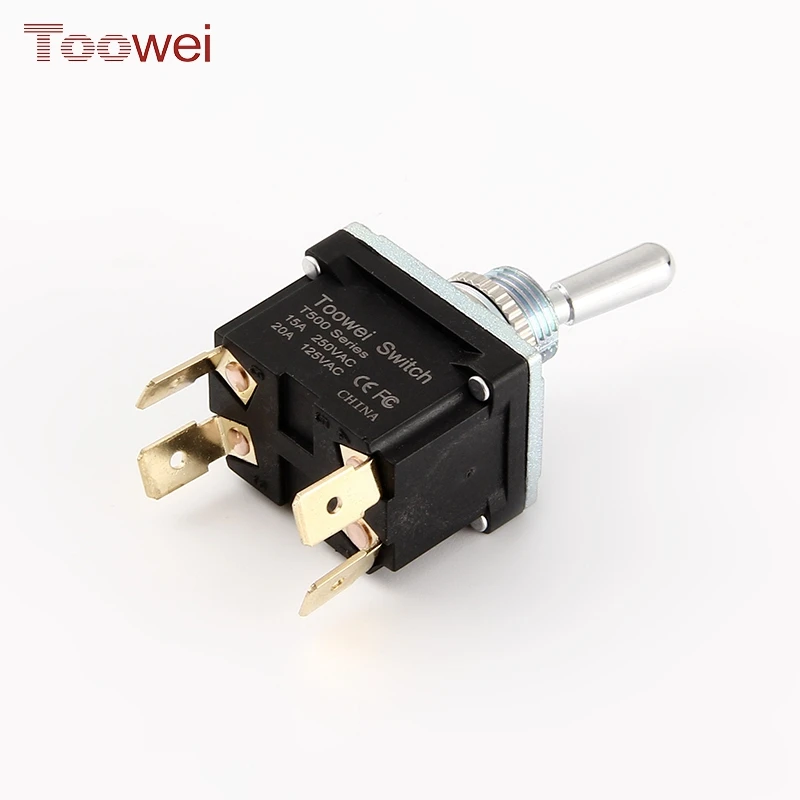 Toowei 2 way 20A 12V spring return on off toggle switch