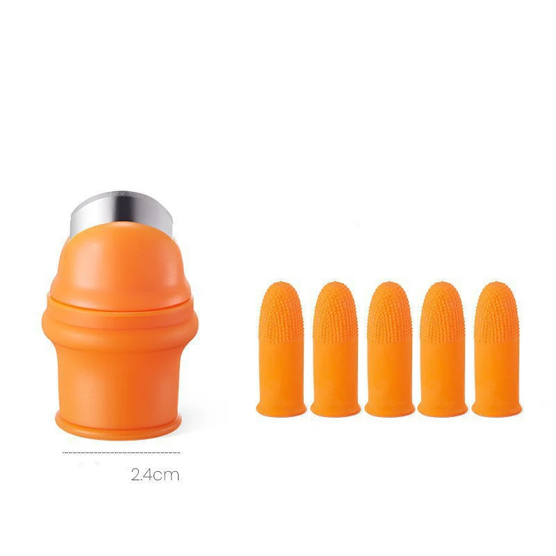 Garden Tools Fruit And Vegetable Picking Scissors Plants Trim Portable Agricultural Finger Knife Gardening Silicon Thumb Knife