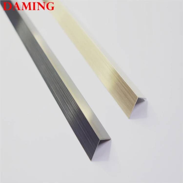 
easily installation flexible stainless steel tile trim expansion joint decorative transition profile 