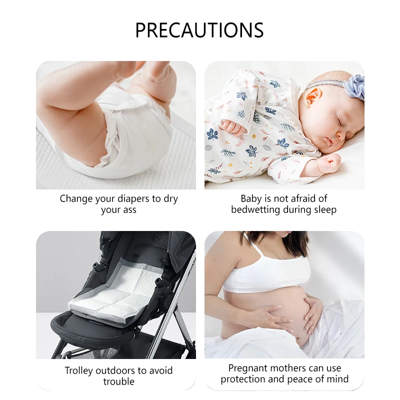 Legend Amazon Hot Sell Soft Breathable Disposable Baby Urine Pad Good Quality Waterproof Portable Baby Diaper Changing Mat
