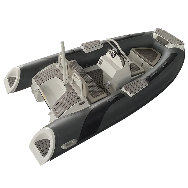 CE RHIB High Speed Folding Rib 380 Deep-v Aluminum Rigid Hull Inflatable Fishing Rowing Rib Boat for Sale