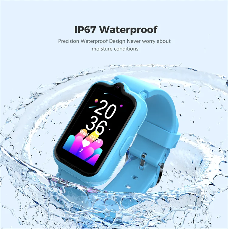 Valdus Kids Security Smart Watch Long Battery Life IP67 HD Camera 4G Video SOS Call Real Time Location Wifi LBS LT41