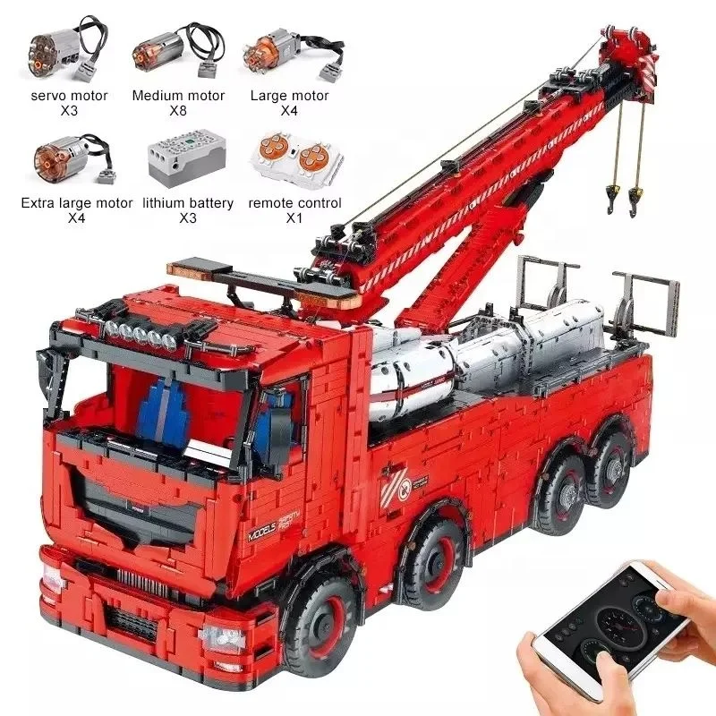 19008 19014 19009 20009 MOULD KING Blocks Engineering vehicle+crane+electric motor 150+MOC set building blocks(B-ABCDE)(PA01139)