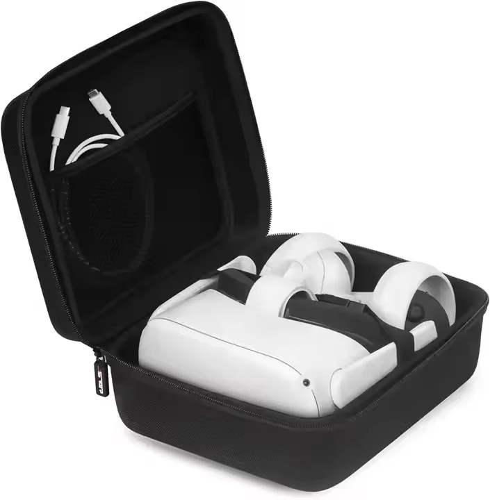 Portable VR Glasses Storage Bag Waterproof Shockproof Foldable Case Zipper Closure Travel-friendly Hard Case Made ABS PC EVA PU