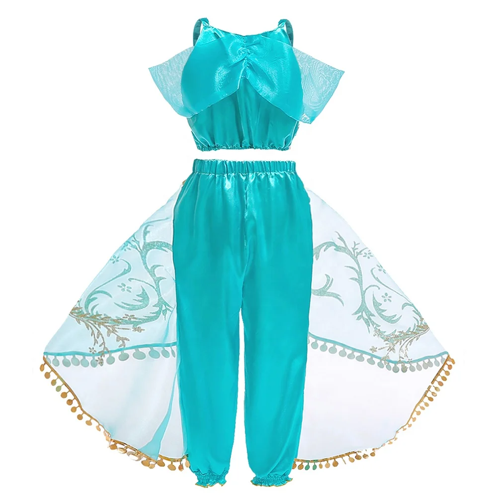 Платье принцессы жасмина на Хэллоуин, новое детское платье, костюм жасмина, платье жасмина для девочек