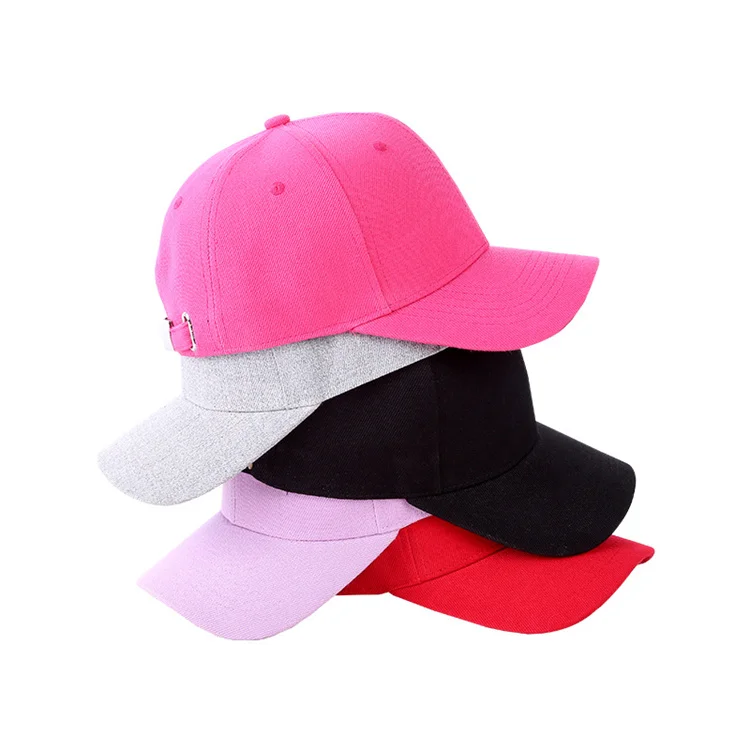 Hot Selling High Quality Embroidery Pink Hats Women Baseball Sports Cap And Hat