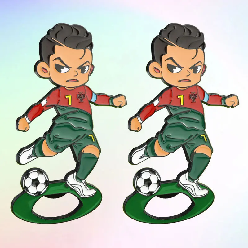 Мультфильм C Ronaldo наклейка на холодильник 2024 Европейская чашка креативная звезда открывалка для бутылок подарки сувенир магнит
