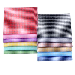 Selling Various Colors Printed Plaid Twill Fabric Cotton Fabric