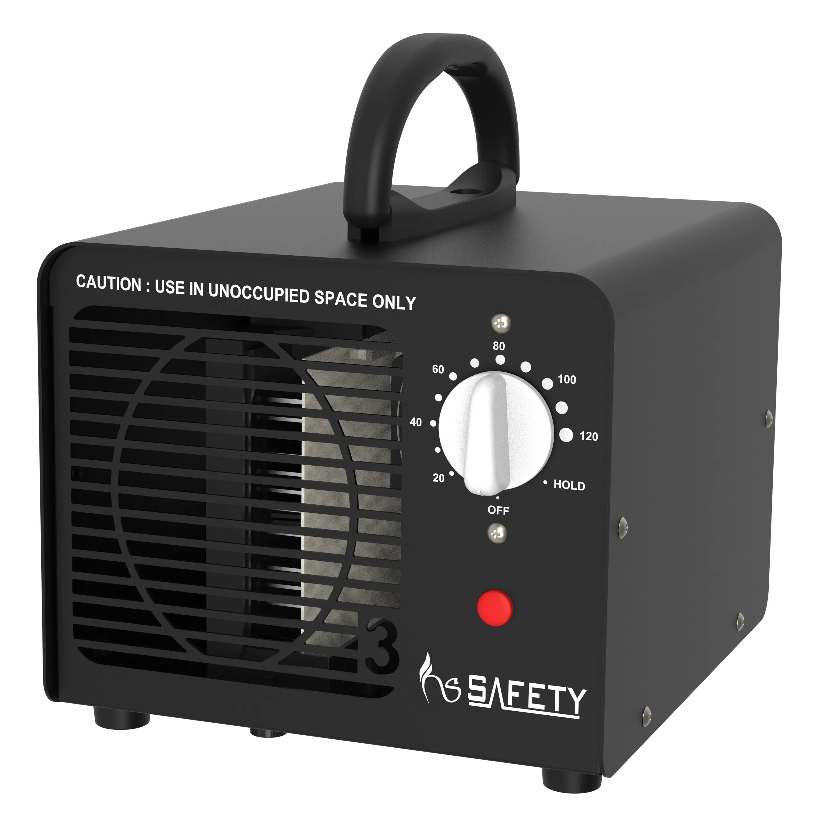 0zone Generator 15000mg - 0zone Machine for Car/Home/Smoke/Pet Odor, Black