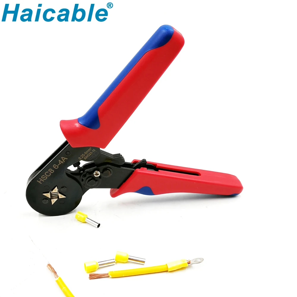 HSC8 6-4A Terminal Crimping Pliers Copper Cable Tube Cord Crimp Tool