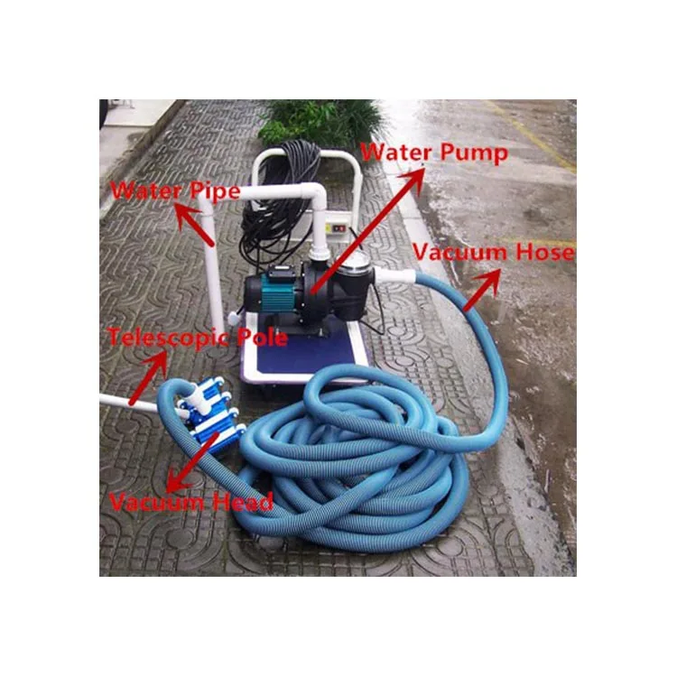 Equipped With A Hand Cart For Free Swimming Pool Cleaning Accessories Set For Pool Vacuum Cleaning