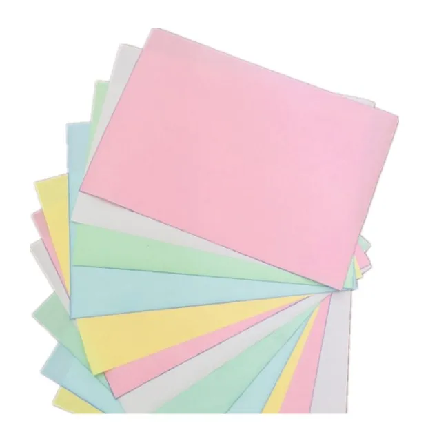 Factory Wholesale invoice customized mixed pulp material kraft package Carbonless Copy Paper