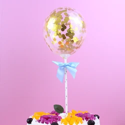 Hot selling golden silver pink confetti balloons, cake decorative sequins, transparent balloons