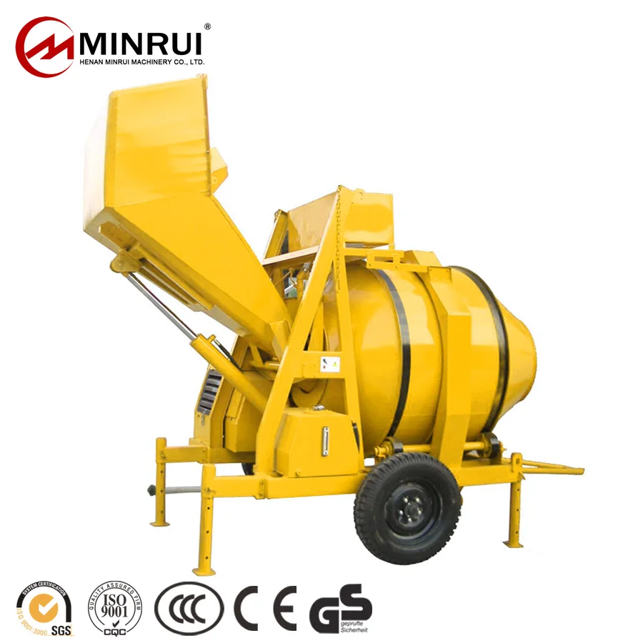 Medium Size JZR350 Diesel Engine Cement Concrete Mixer Used For Sale Kenya