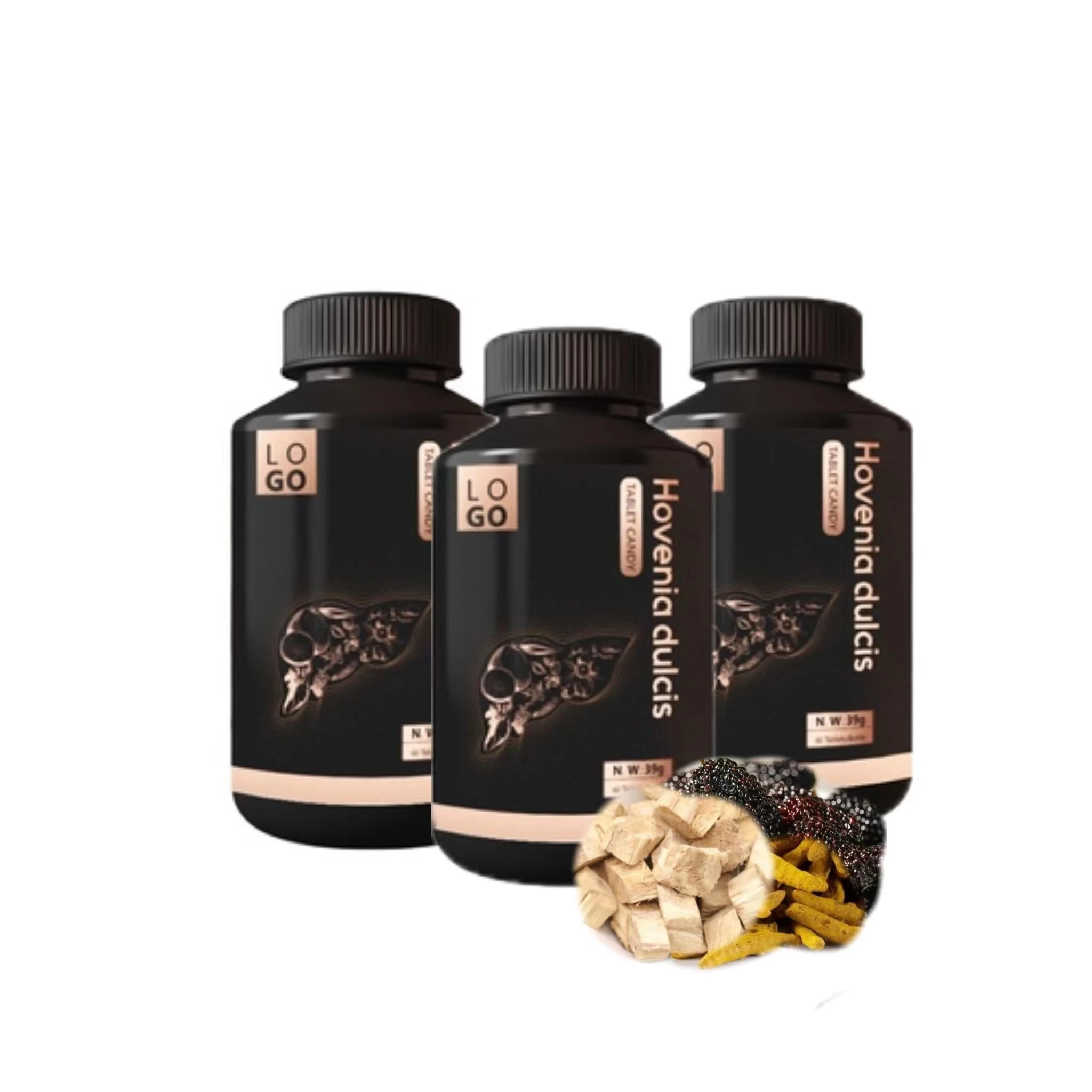 100% натуральные китайские травяные шипучие таблетки Hovenia Dulcis Kudzu для