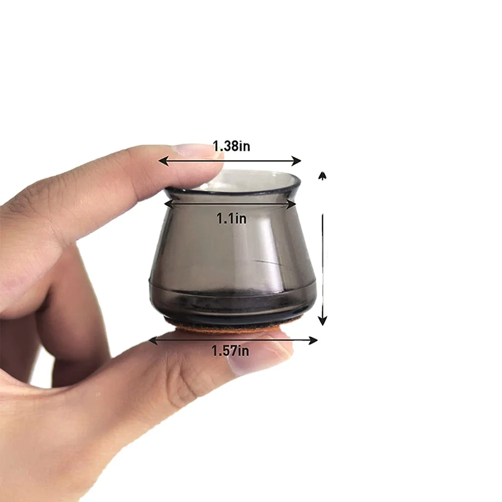 High Elastic Plastic Chair Leg Cover Table Feet End Cup Furniture Pads Felt Floor Protectors