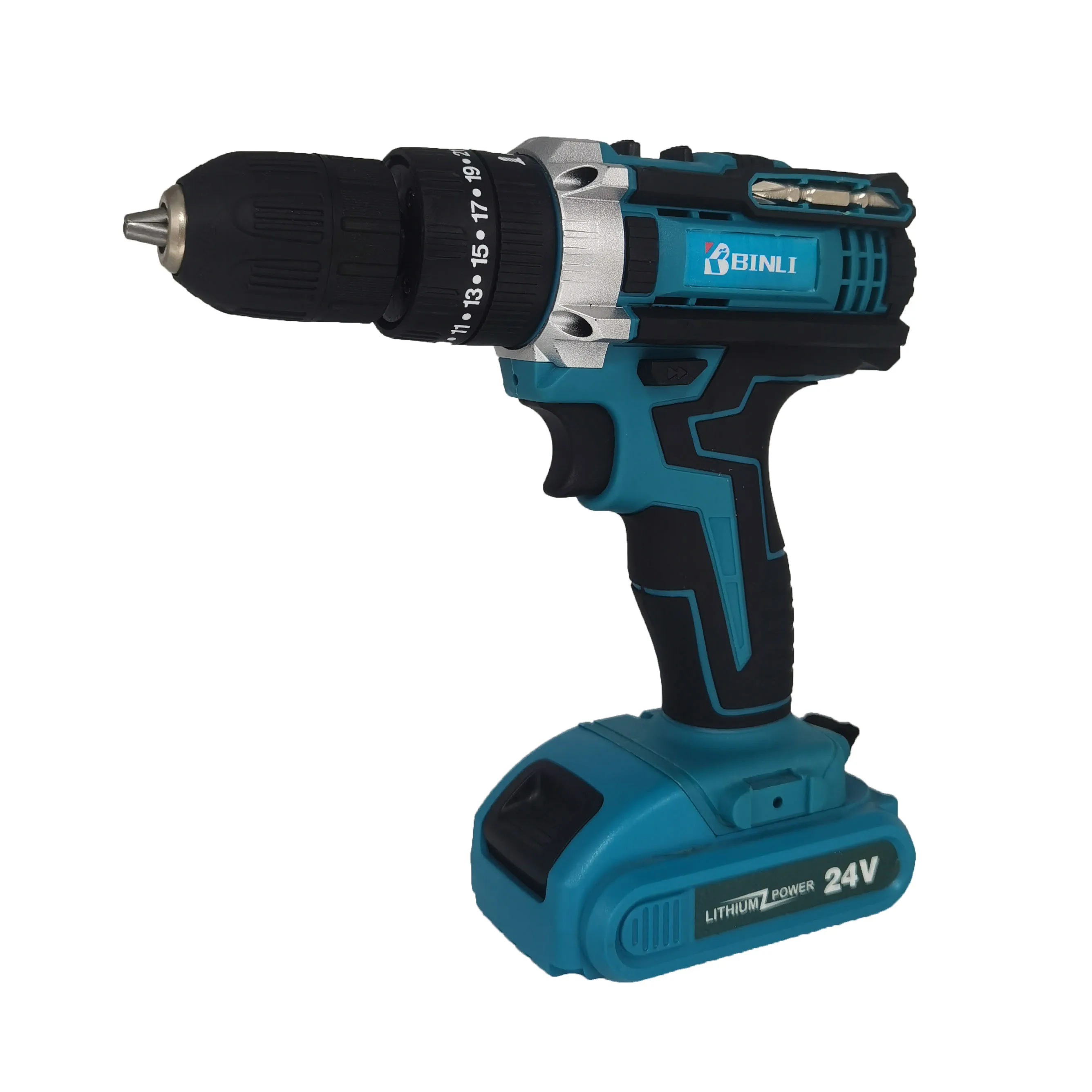 Multifunctional 24V 20V Cordless Lithium Battery Hammer Screwdriver Power Drill