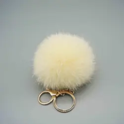 Customized colorful fur ball for mobile phone and key