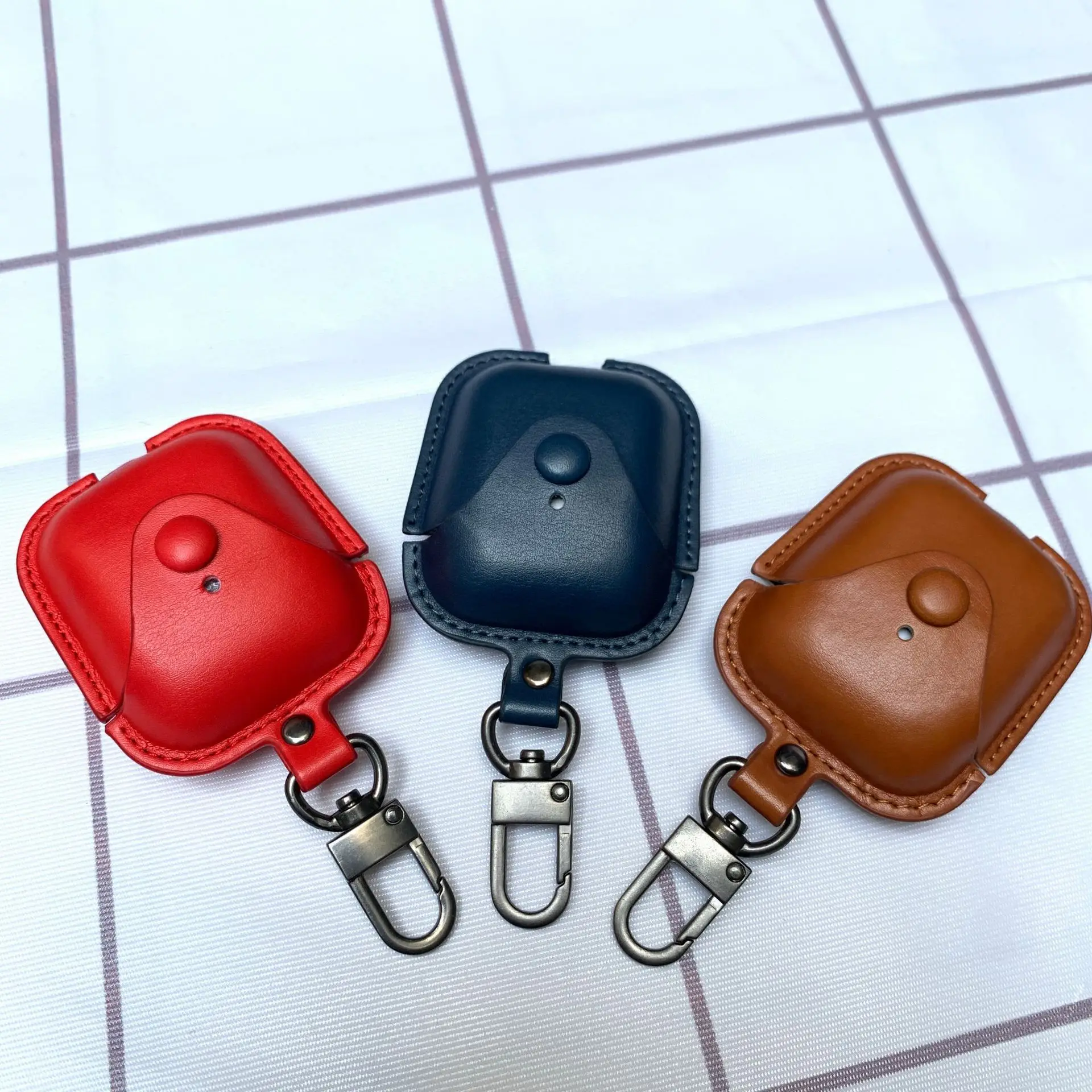 Дизайнерские сумки для хранения защитный чехол из искусственной кожи Airpods 3/Airpods Pro с цепочкой