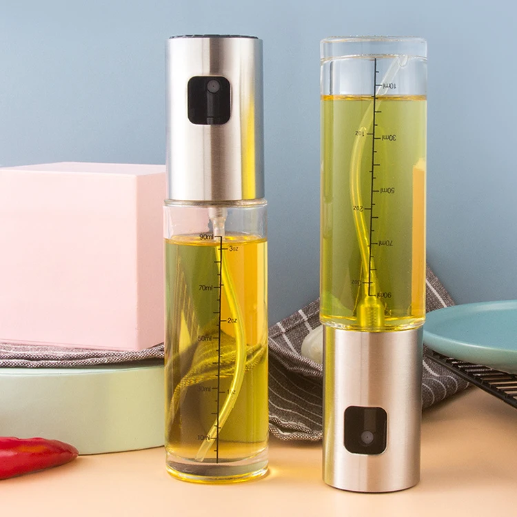 Hot Selling 100Ml Olive Oil Spray Bottle Salad Bbq Kitchen Baking Roasting Cooking Olive Oil Sprayer spice bottle  olive oil bot
