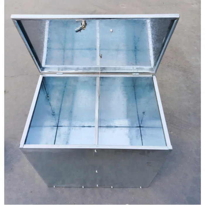 Silo Bin Hopper Bin For Animal Feed Galvanized Iron Horse Feed Bin With Lid