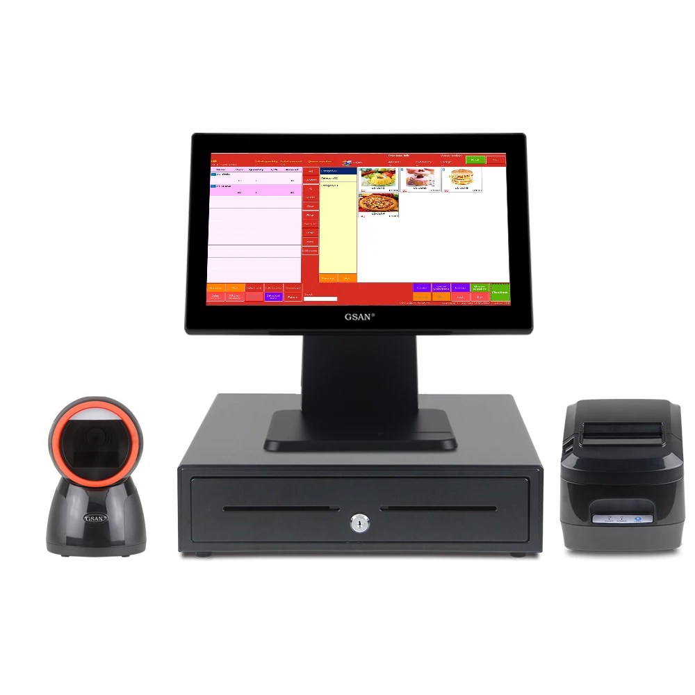 Modern Design HD Resolution Adjustable Angle Dust-Proof Printer Cashier Machine Pos Cash Systems Machine