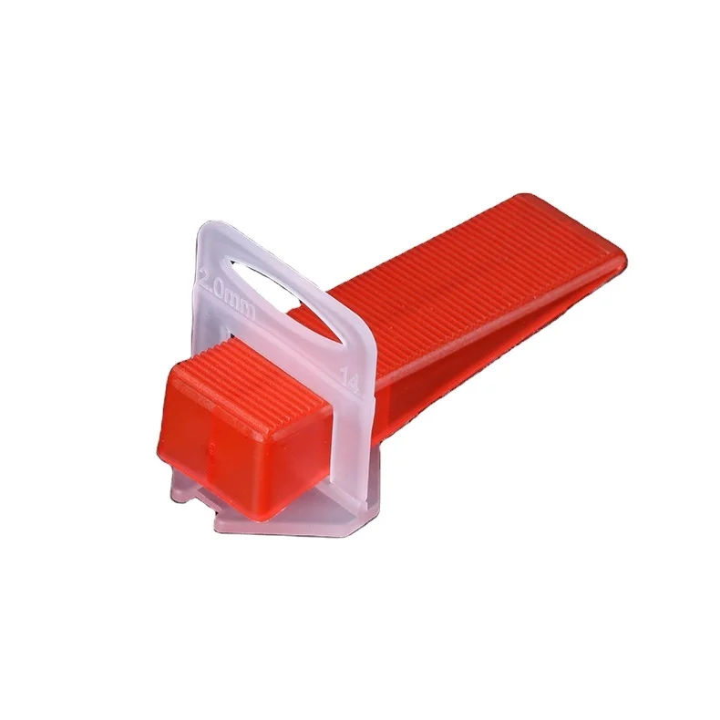 
1mm 1.5mm 2mm 2.5mm 3mm Plastic Tile Leveling System Clips with Tile Wedge 