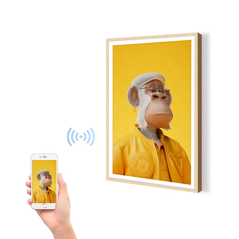 22in 32in 40in 43in 55in Digital Art Screen Smart Electronic Picture Nft Display 2k 4k display Oil nft picture frame art gallery