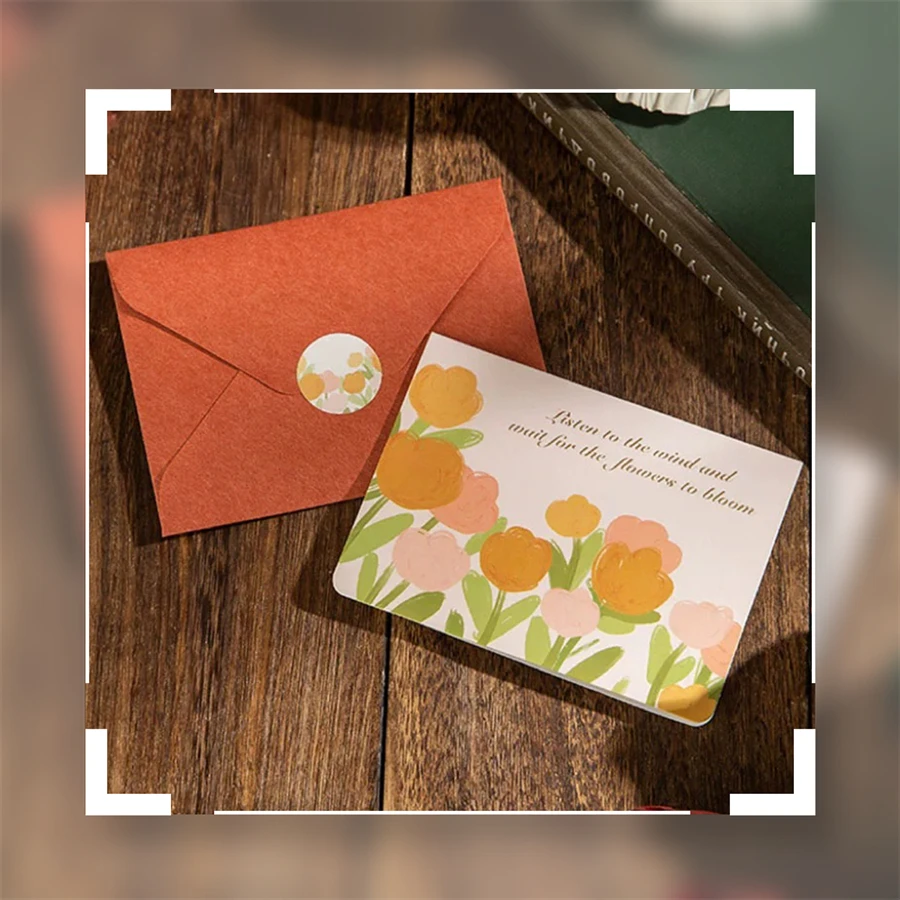 Custom Size Business & Greeting Card Logo Printed Thank You Card Sleeve Envelope Offset Printing for Purchase Thank You Cards
