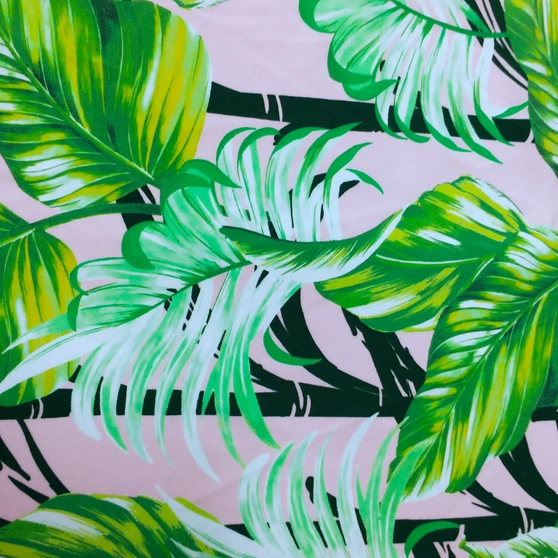 stretch full dull polyamide 80 spandex 20 hawaii print fabric for swimsuit