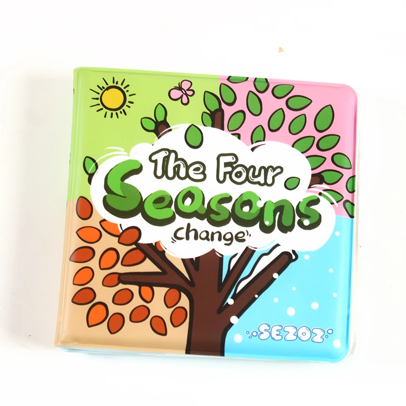 custom cloth children book bath printing toy kids book toddlerwaterplastic bath books for babies