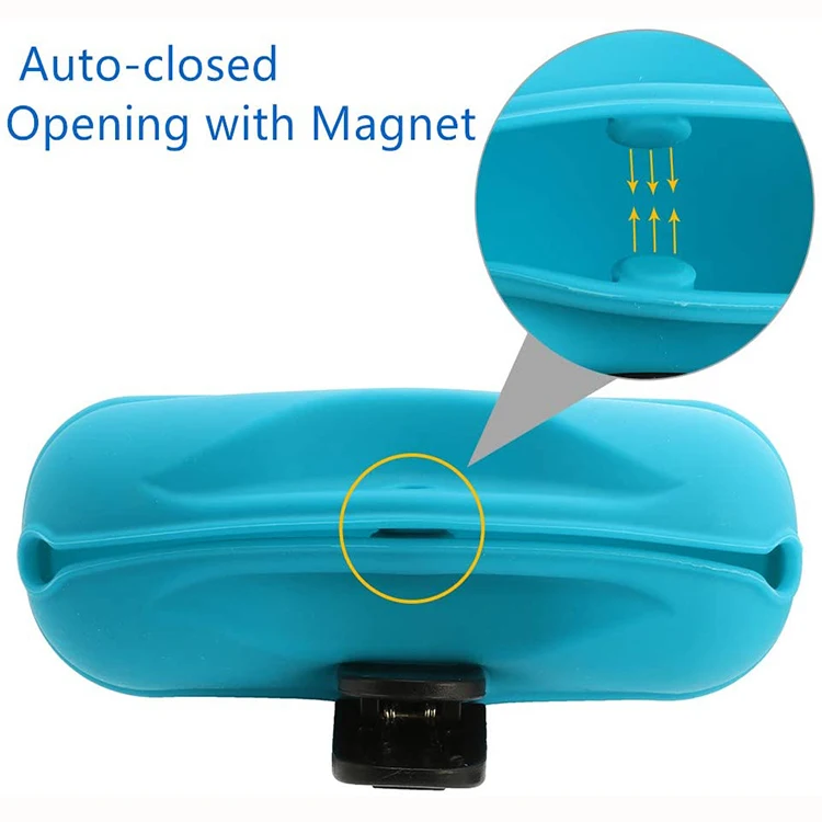 Amazon Custom Logo Food Grade Silicone Yellow Pet Dog Treat Training Pouch Silicone Dog Treat Waist Bags