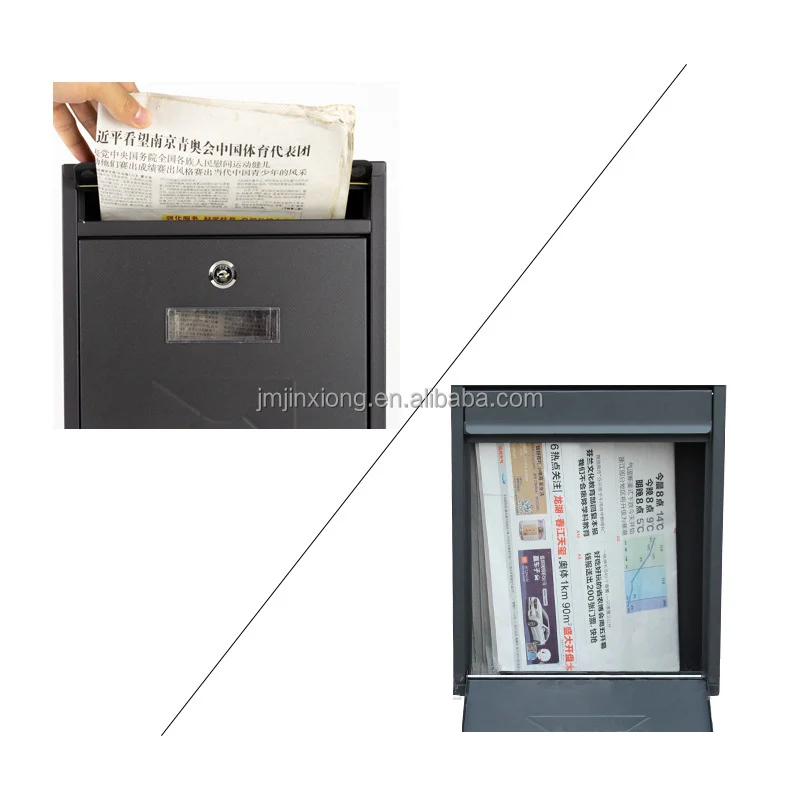 China Wholesale Black Outdoor Wall Mount Mounted Mini Small Hanging House Shaped Metal Mailbox For Storage Letter