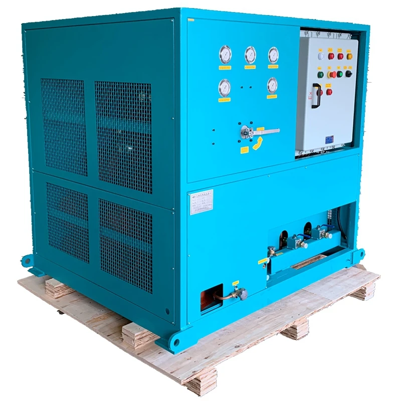 freon ac recharge machine 25HP tank recovery machine air conditioning gas charging machine oil less ac recovery system