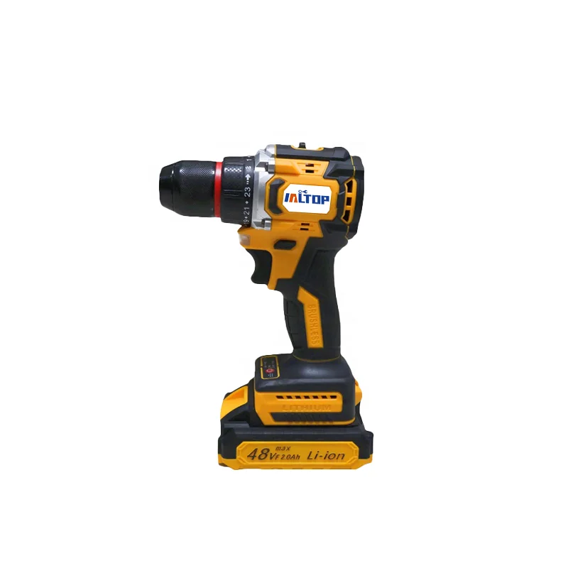 21V High-Power Professional Cordless Driver/Hammer Drill with Brushless Motor New Design Variable Speed