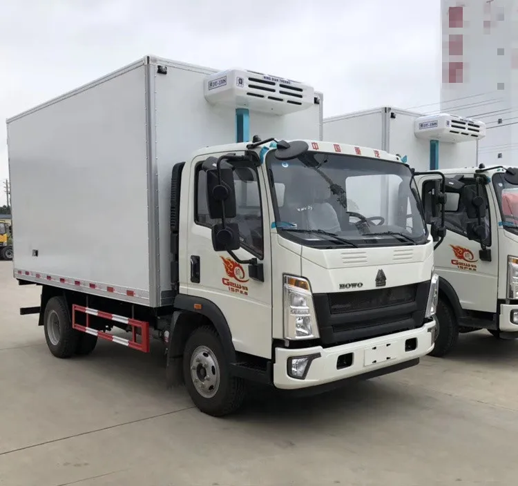 HOWO 4x2 6*4 8tons 10tons Refrigerator Trucks Refrigerated Truck Cooling Van Vehicle for Nigeria