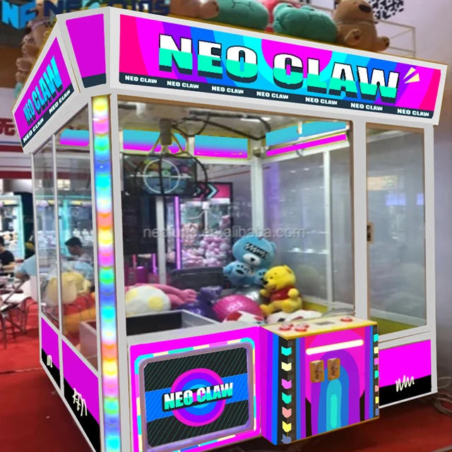 Neofuns Big Claw Crane Machine Prize Gift Coin Operated Game Doll Empire Toy Plush Vending Machine for Sale