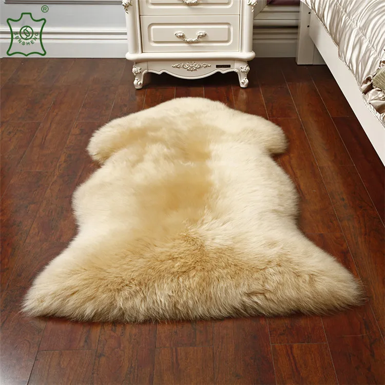 China Factory Artificial lambskin/sheepskin wool fur rugs and carpets faux sheepskin rug