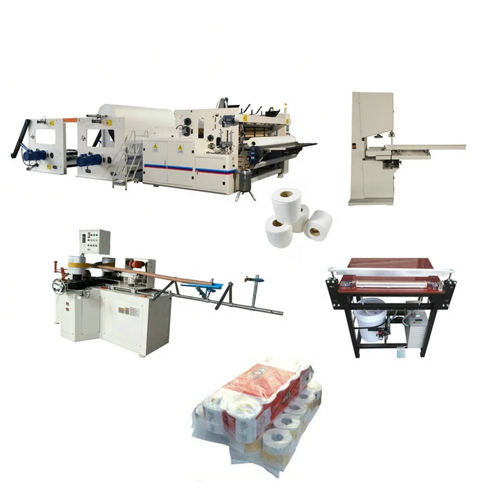 China factory machinery Toilet Paper Making Production Line Toilet Rolls Manufacturing Machine