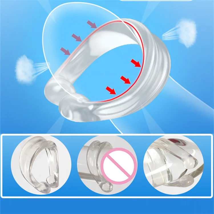 Penis Rings 2PCS Male Foreskin Correction Cock Rings Chastity Cage Training Device Delay Ejaculation Sex Toys for Men Couple