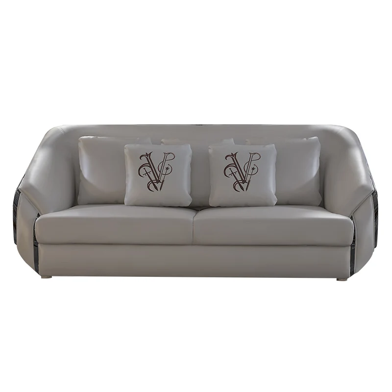 New Chinese style combination furniture black gold wood color fabric living room corner solid