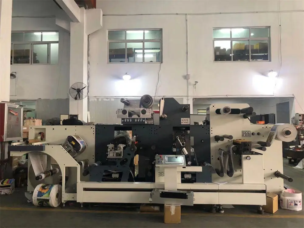 ZMQ high speed factory price label hot stamping foil semi rotary auto die cutting machine