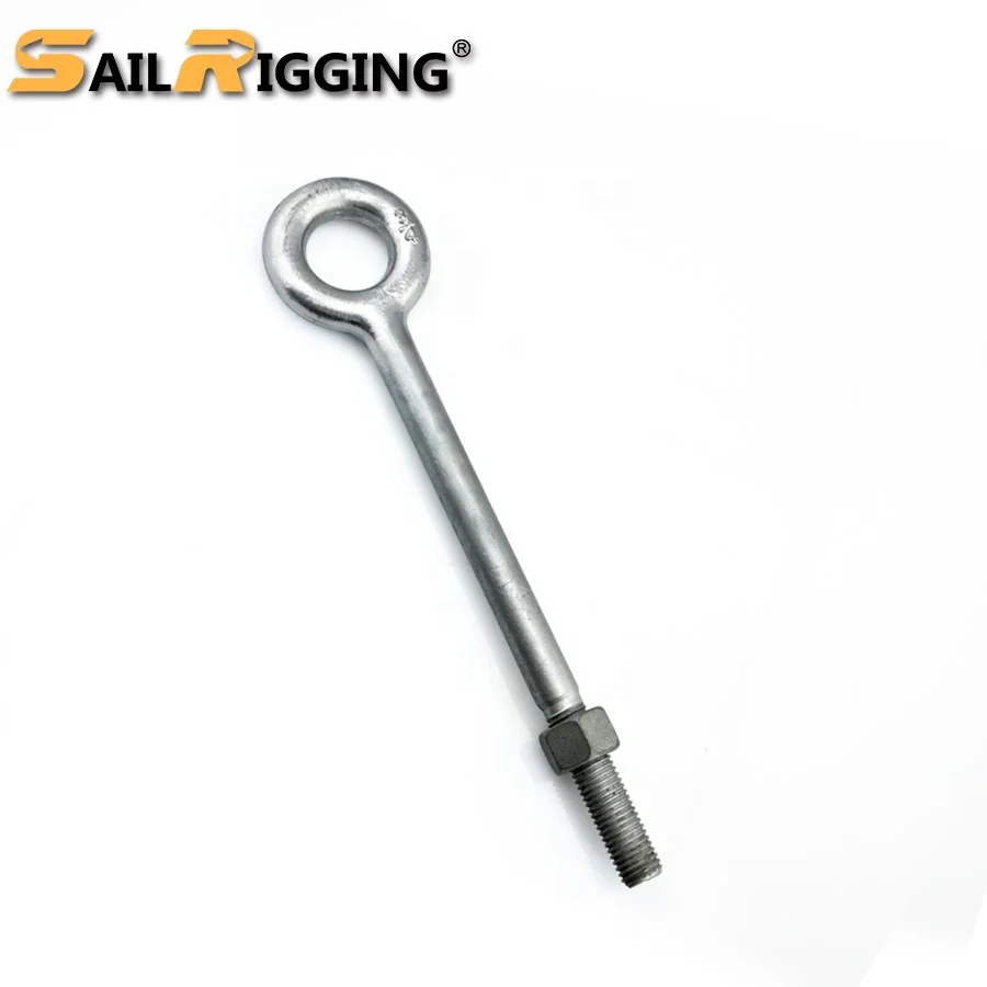 Machinery Us Shoulder Type G291 Forged Lifting Eye Bolts with Long Shank